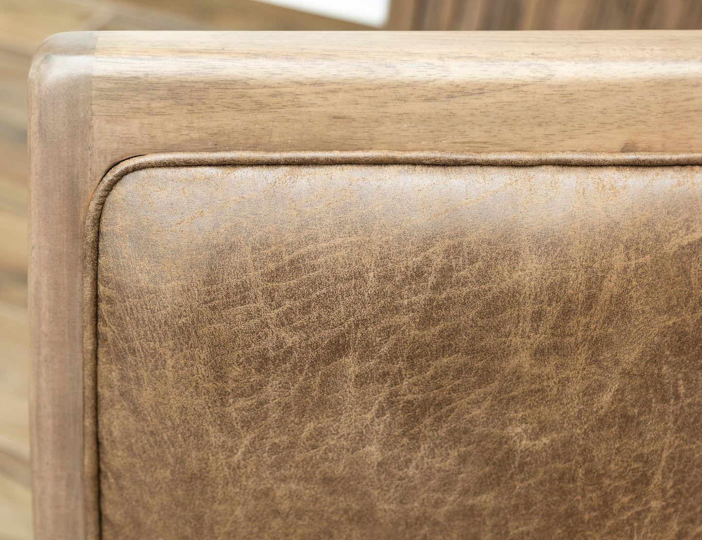Plateau Padded Faux Leather Dining Chair