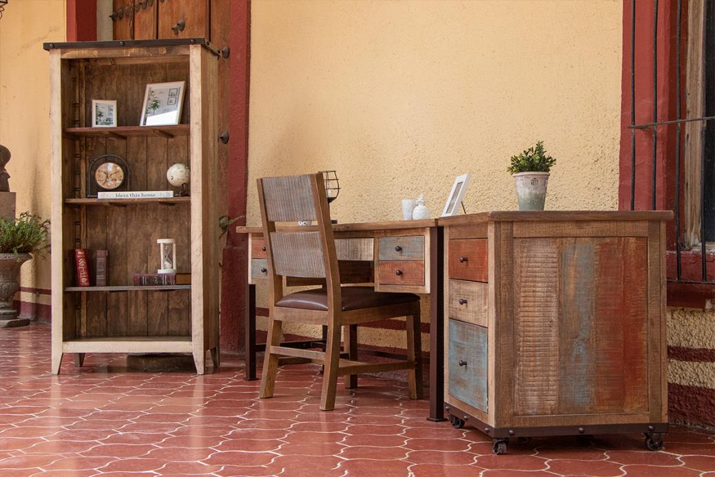 Desert Lodge 5 Drawer Desk