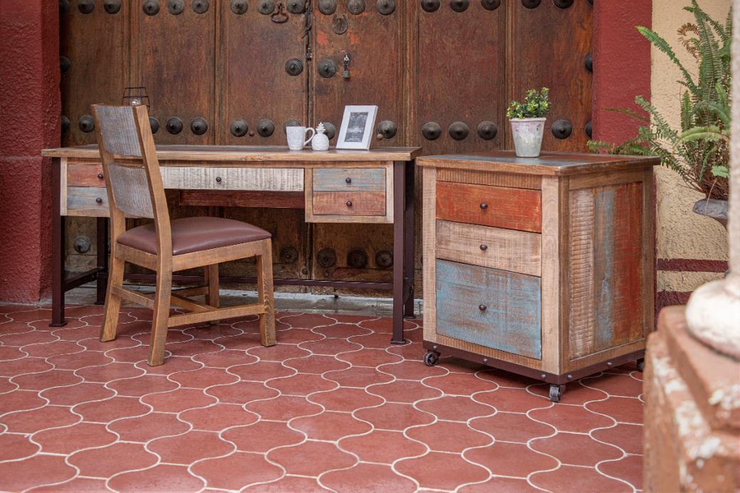 Desert Lodge 5 Drawer Desk
