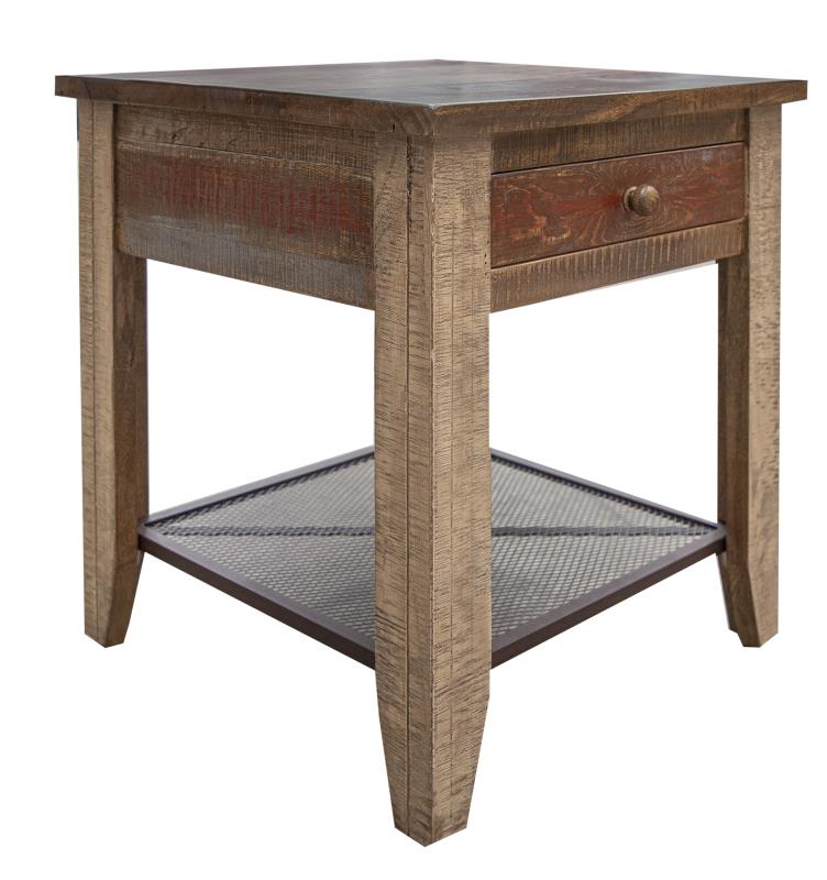 Desert Lodge 1 Drawer End Table