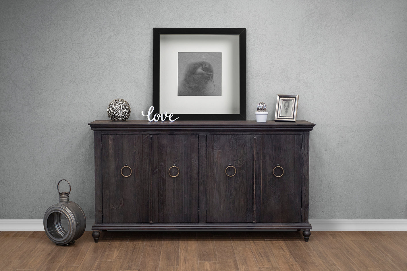 Capri Charcoal Console