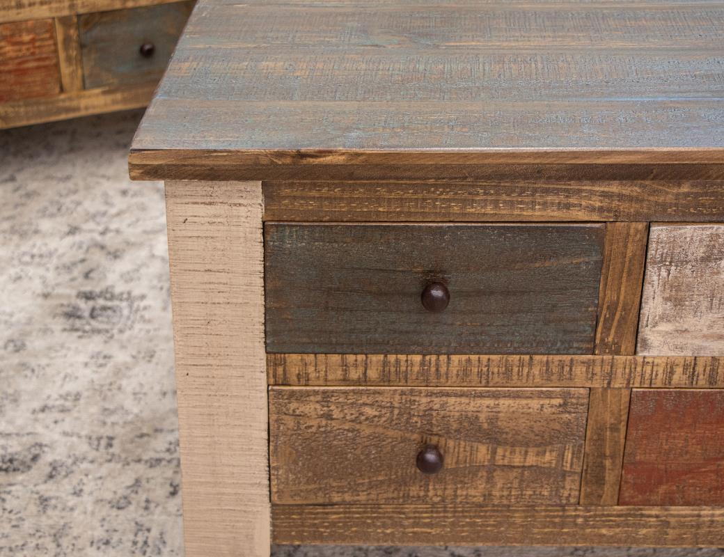 Desert Lodge 8 Drawers & Lift Top Cocktail Table