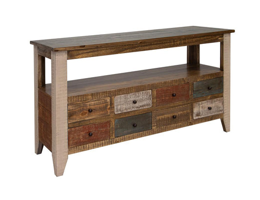 Desert Lodge 8 Drawer Sofa Table