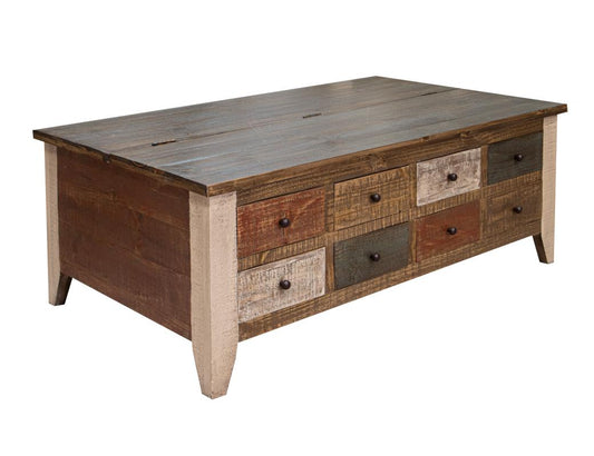 Desert Lodge 8 Drawers & Lift Top Cocktail Table