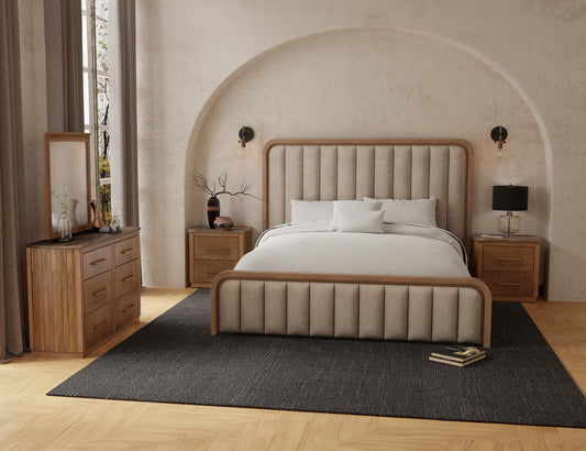 Plateau Queen Upholstered Bed