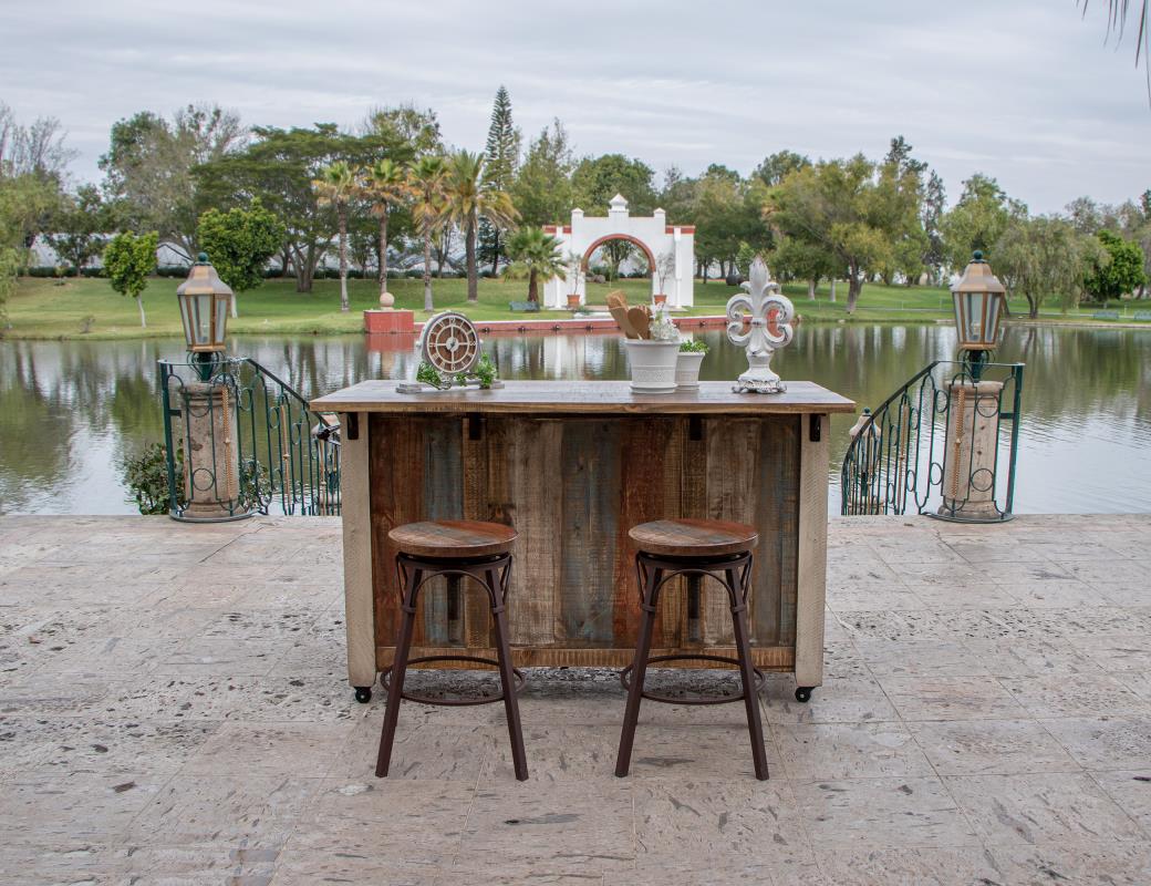 Desert Lodge Sliding Kitchen Island