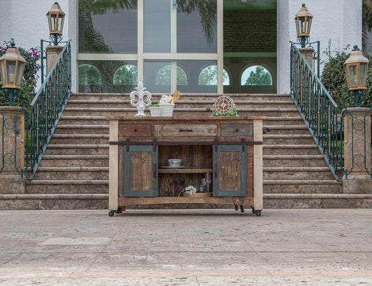 Desert Lodge Sliding Kitchen Island