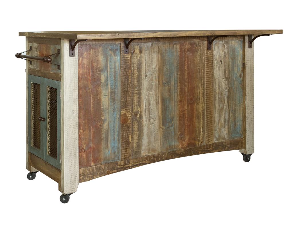Desert Lodge Sliding Kitchen Island