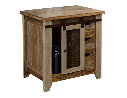 Desert Lodge 3 Drawer 1 Door End Table