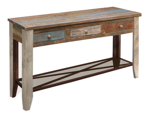 Desert Lodge Iron Mesh Sofa Table