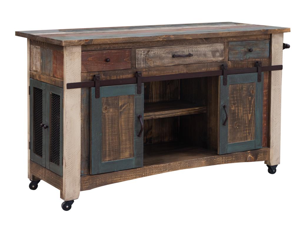 Desert Lodge Sliding Kitchen Island