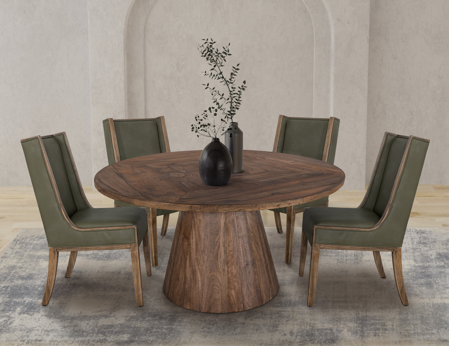 Burma Green Upholstered Dining Chair