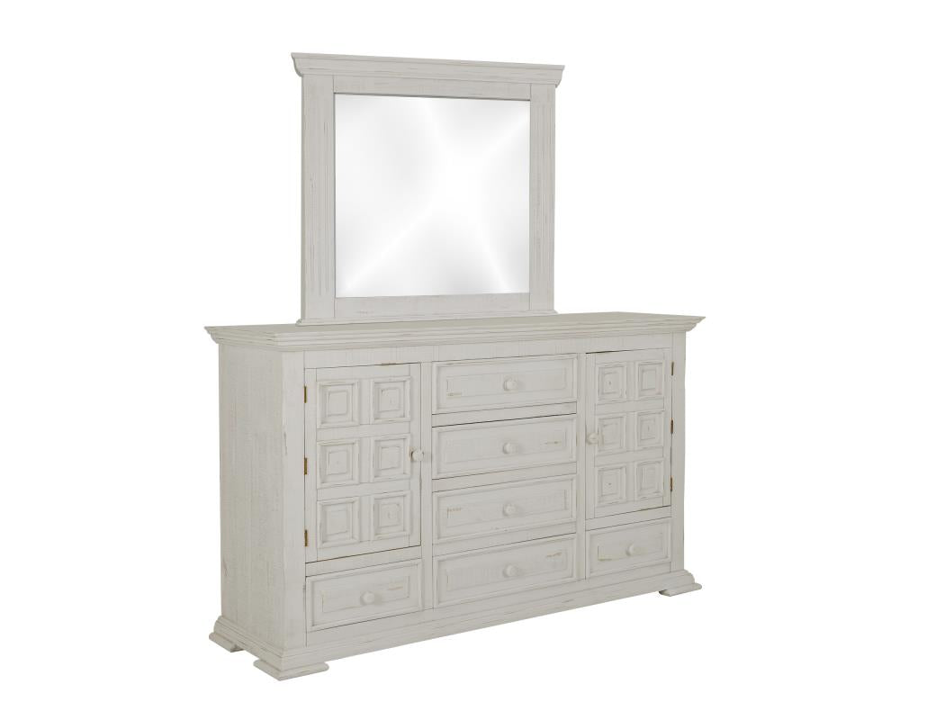 Terra White Dresser w/ Mirror