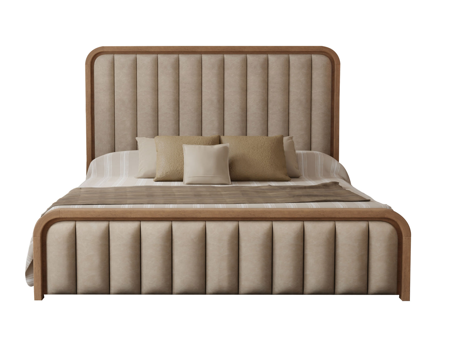 Plateau King Upholstered Bed