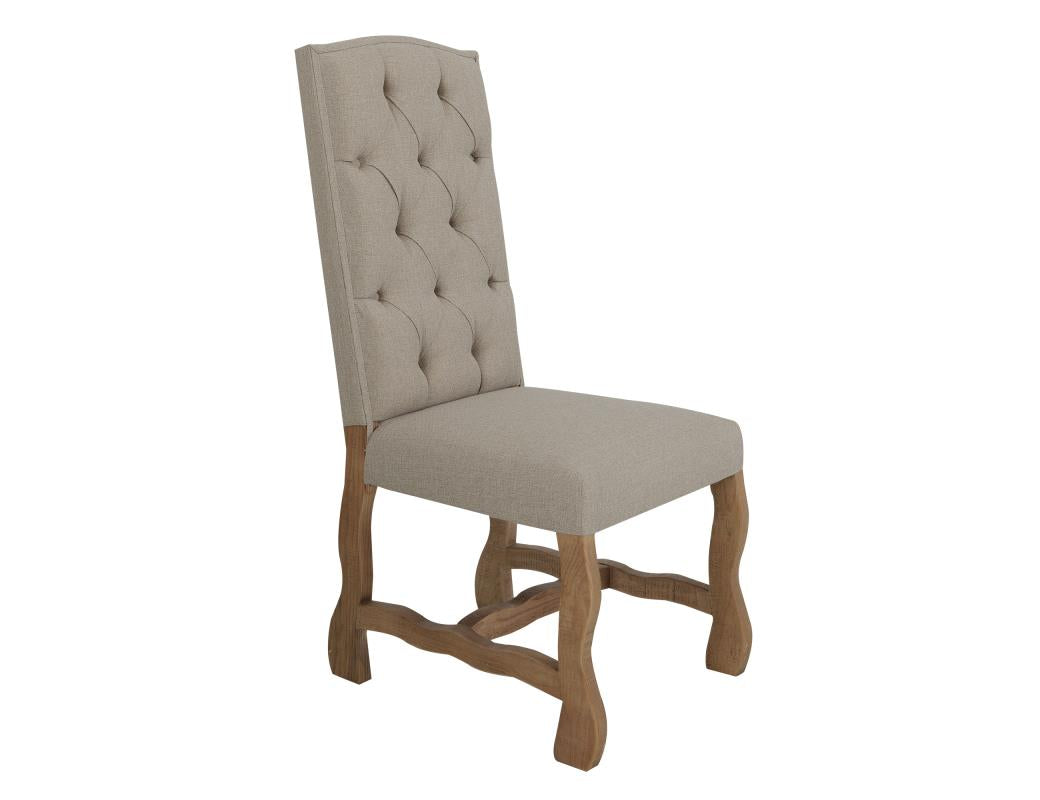 Tufted Backrest Upholstered Chair