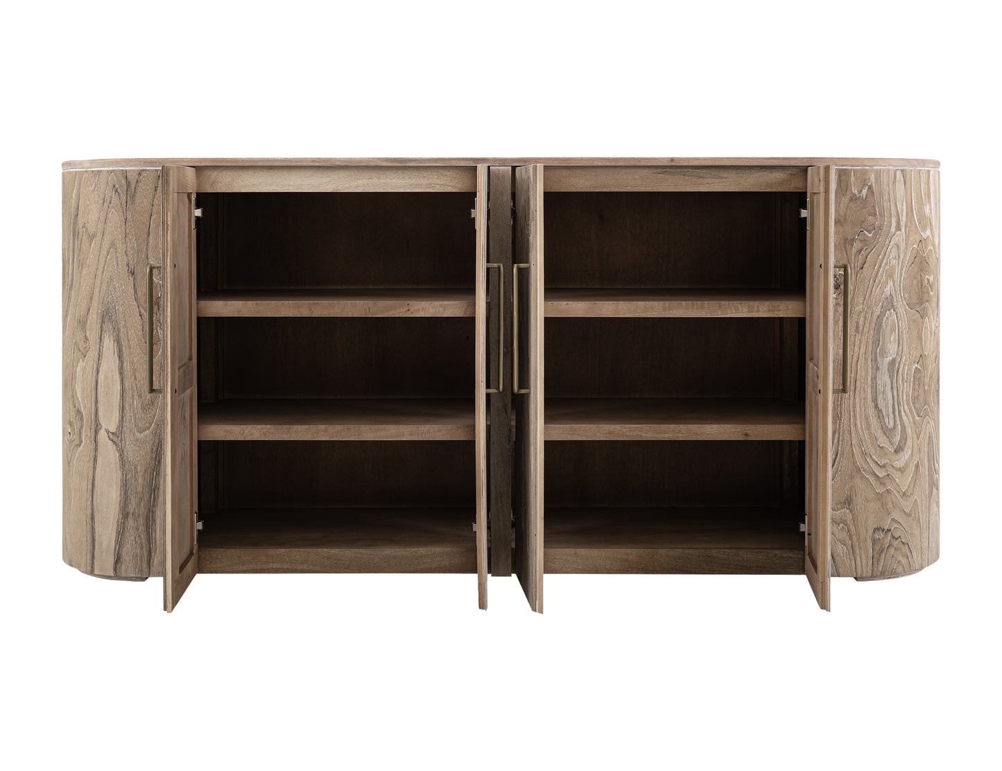 Burma White 4 Door Console