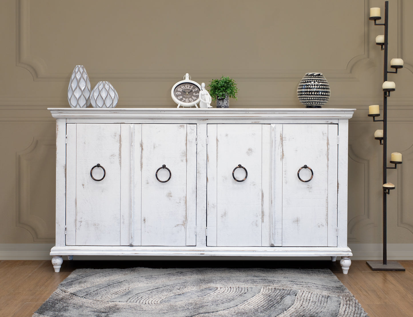 Capri White Console