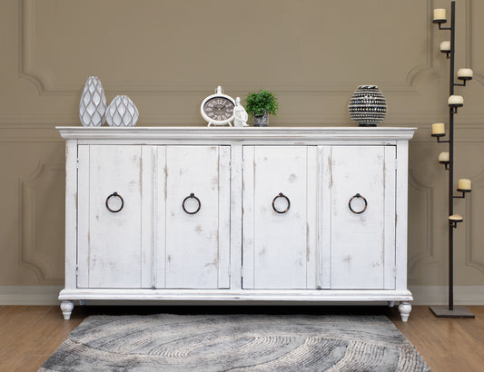 Capri White Console