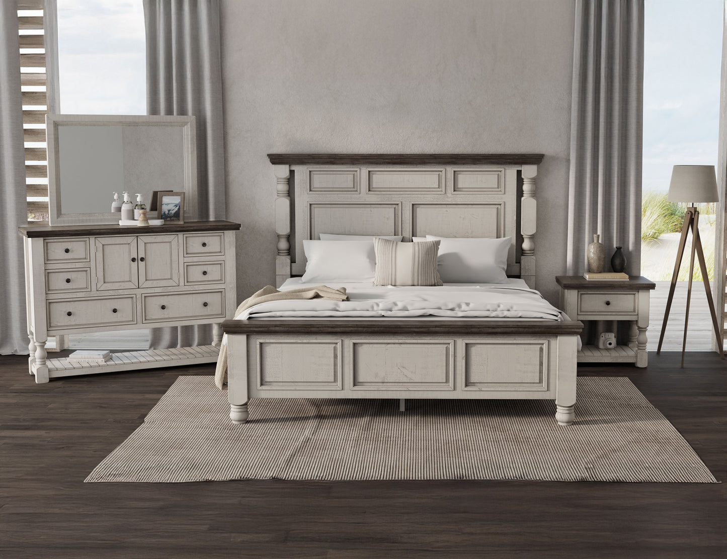 Cornerstone 6 Drawer 2 Door Dresser