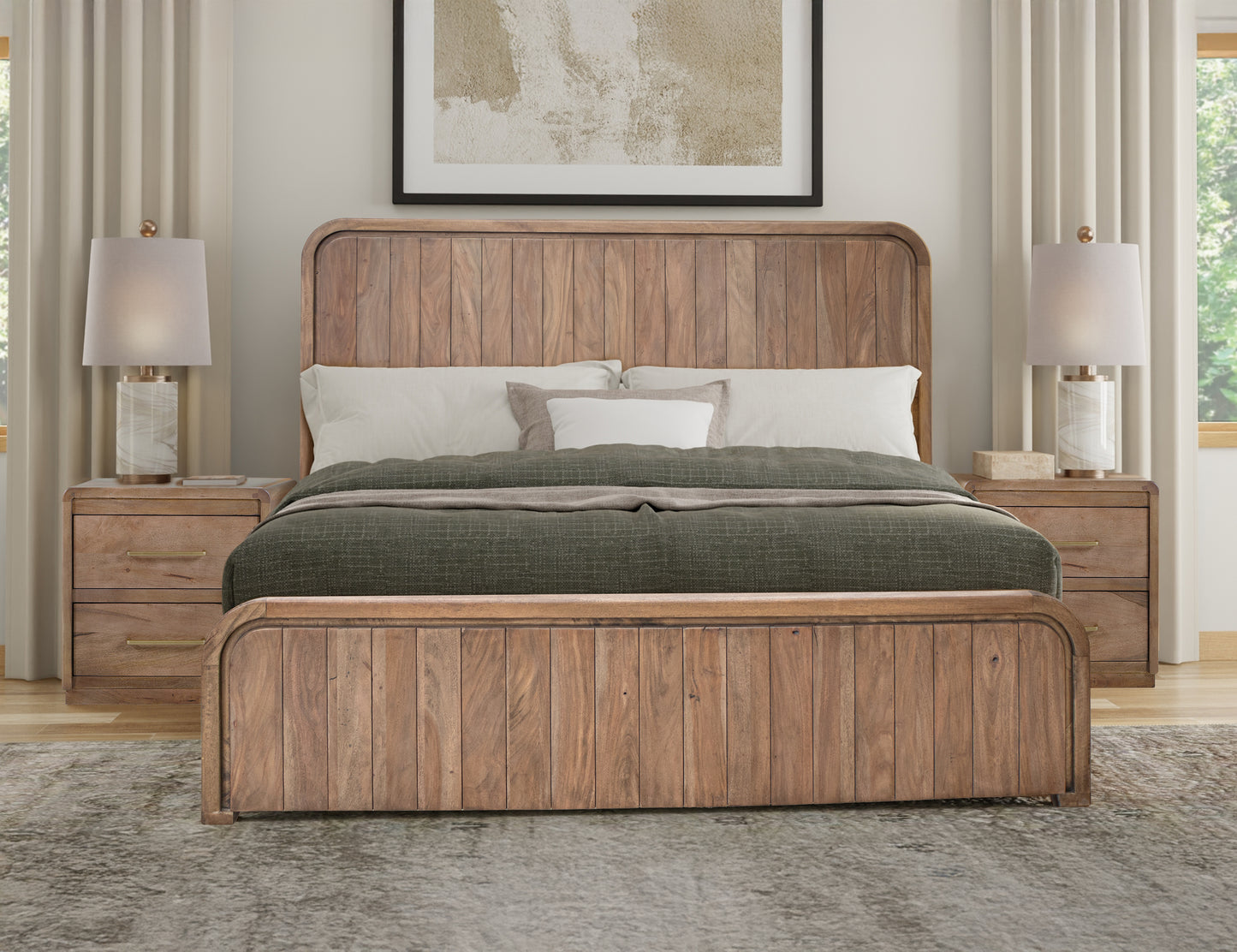 Plateau King Panel Bed